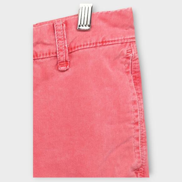 Mens Hollister Pink Button Fly Chino Jean Shorts Size 30 - Picture 2 of 6